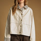 Gingham Collared Twill Jacket