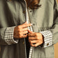 Gingham Collared Twill Jacket