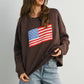 Graphic Knit Long Sleeve Top