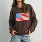 Graphic Knit Long Sleeve Top