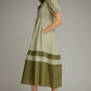 Harper Mixed Print Midi Dress