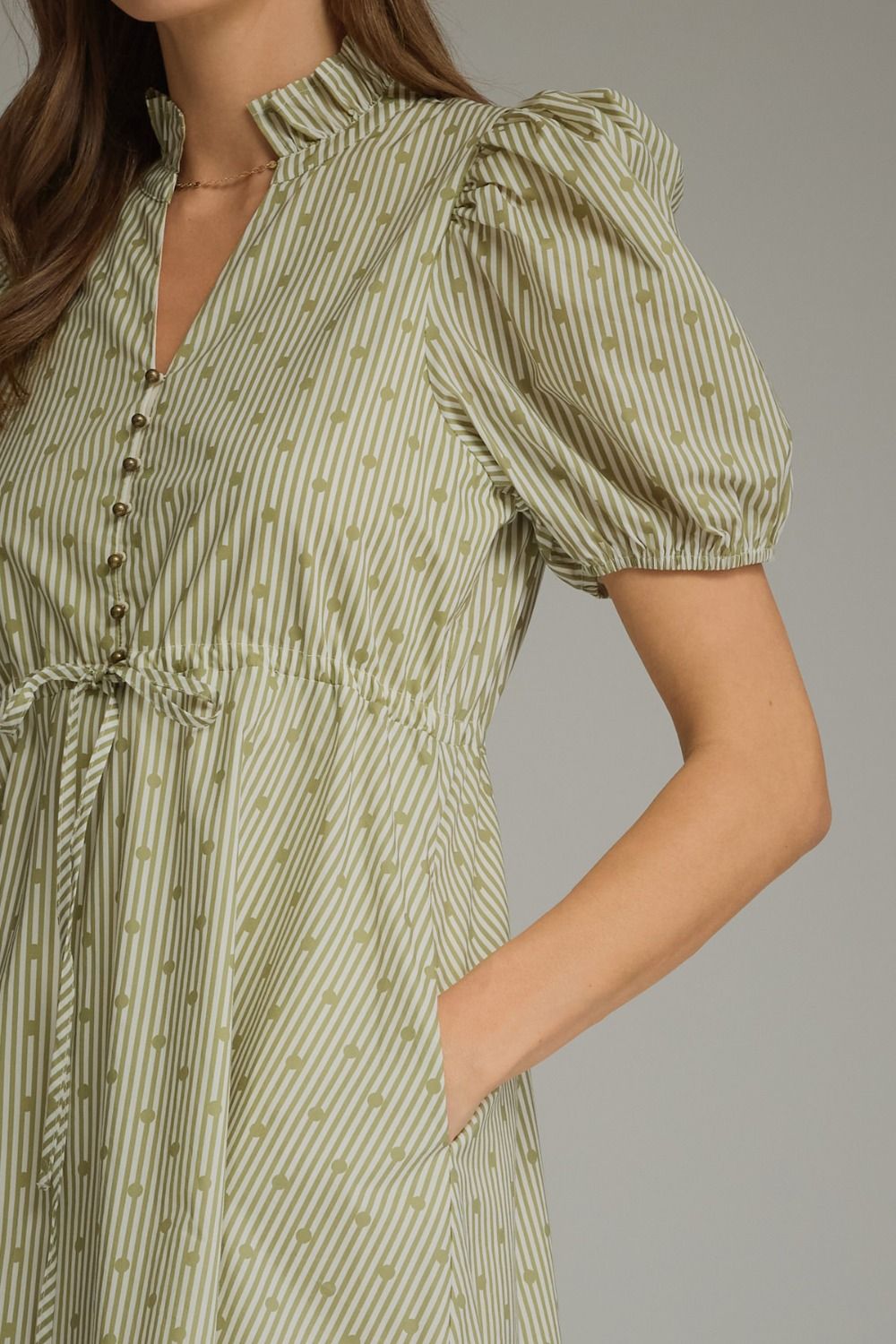 Harper Mixed Print Midi Dress
