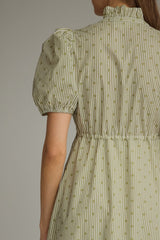 Harper Mixed Print Midi Dress