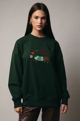 Holiday Dachsund Embroidered Sweatshirt
