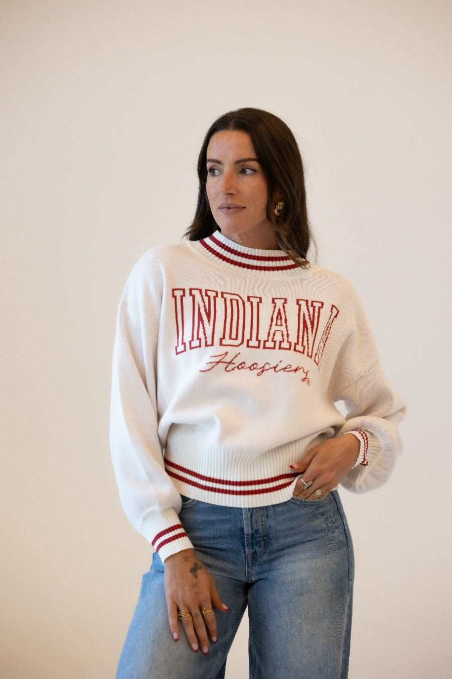 Indiana Queen Oversized Striped Sweater