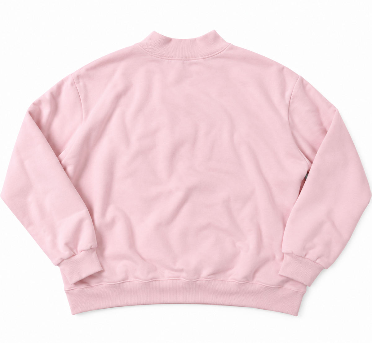 Daisy Mercantile Joyful Mockneck Sweatshirt back view (Pink)