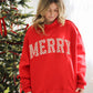 Merry Embroidered Mockneck Sweatshirt
