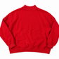 Daisy Mercantile Merry Mockneck Sweatshirt back view (Red)