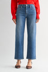 Mid Rise Slim Wide Leg Jean