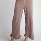 Monroe Gingham Ruffled Hem Pants