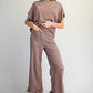 Monroe Gingham Ruffled Hem Pants