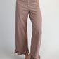 Monroe Gingham Ruffled Hem Pants