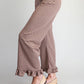 Monroe Gingham Ruffled Hem Pants