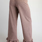 Monroe Gingham Ruffled Hem Pants