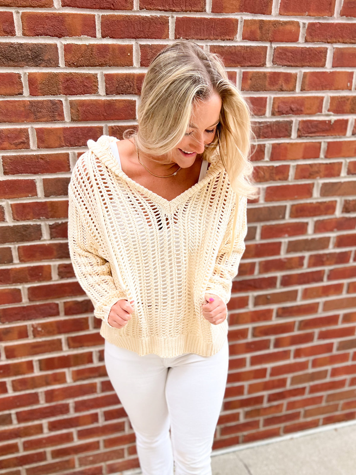 Daisy Mercantile Nantucket Crotchet Sweater Pullover