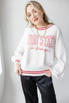 Ohio State Queen Oversized Striped Sweater