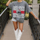 Ohio State Oversized All-Over Rhinestone Short Sleeve Tee