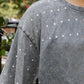 Ohio State Oversized All-Over Rhinestone Short Sleeve Tee