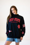 Ohio State All Over Scatter Oversized Funnel Neck