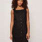 Posh Button Linen Dress