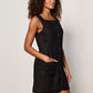 Posh Button Linen Dress