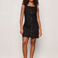 Posh Button Linen Dress