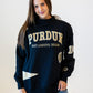 Purdue All Over Scatter Oversized Funnel Neck
