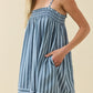 Vienna Smocked Striped Dress