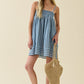Vienna Smocked Striped Dress