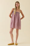 Vienna Smocked Striped Dress