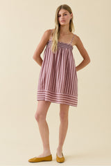 Vienna Smocked Striped Dress