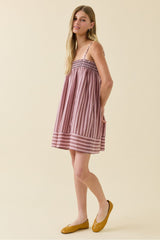 Vienna Smocked Striped Dress
