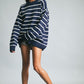 Sadie Oversized Striped Knit Sweater