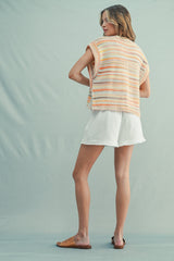 Sawyer Sleeveless Striped Sweater