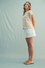 Sawyer Sleeveless Striped Sweater
