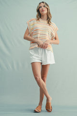 Sawyer Sleeveless Striped Sweater