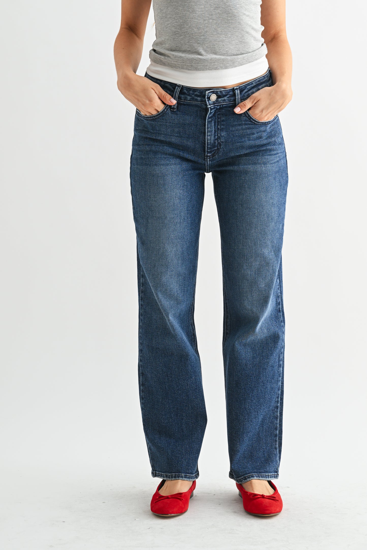 Stretchy Straight Leg Jean