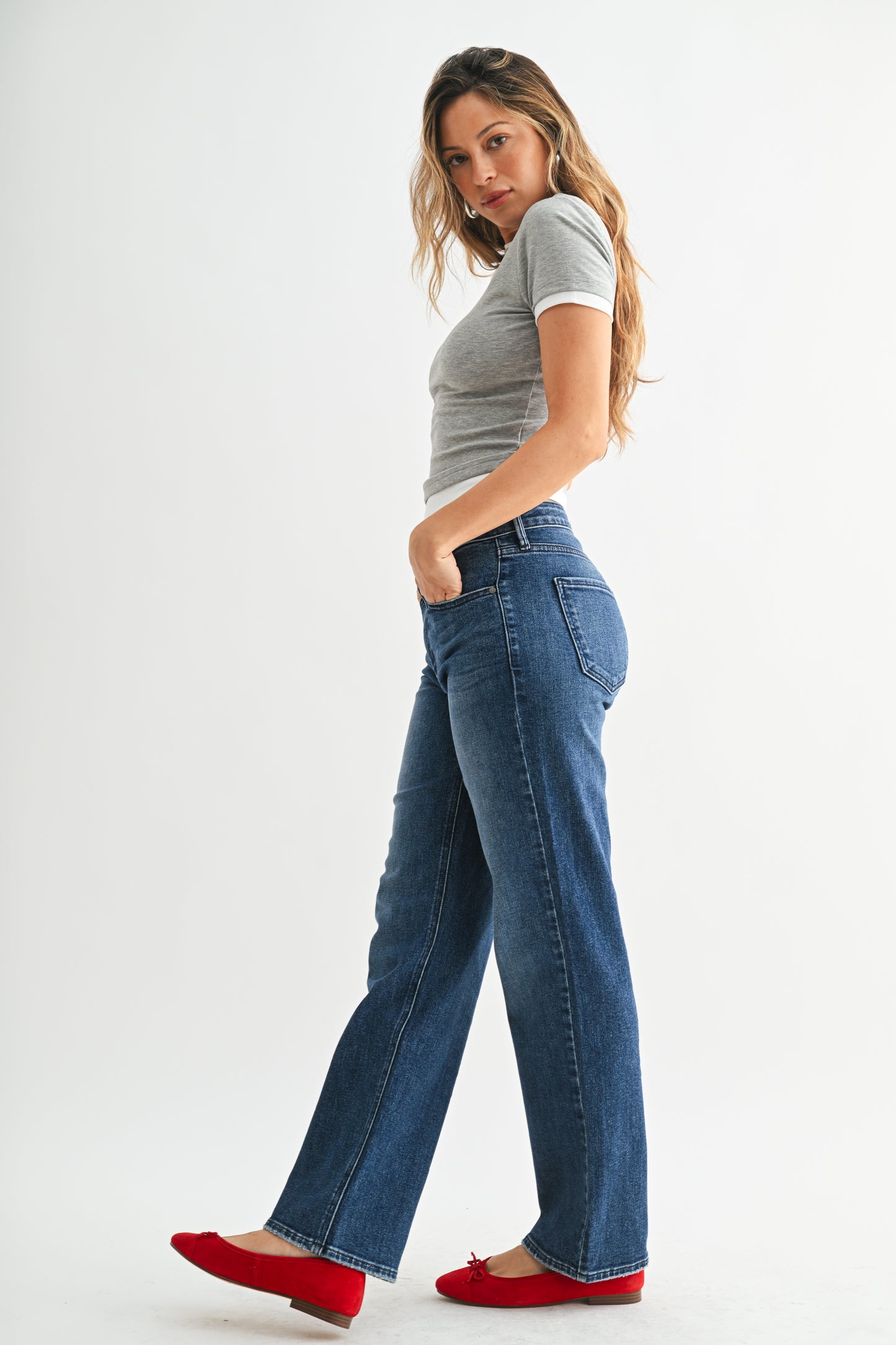 Stretchy Straight Leg Jean