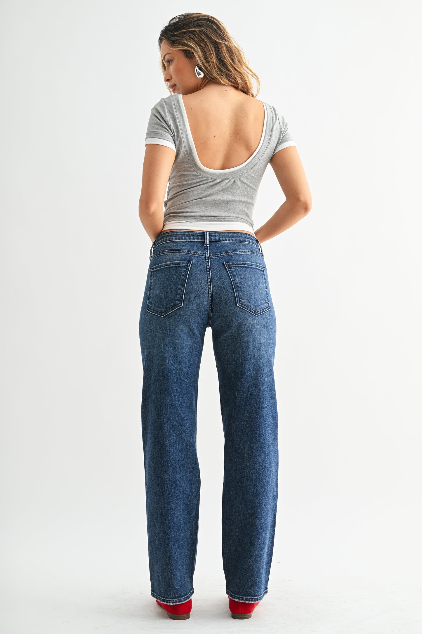 Stretchy Straight Leg Jean