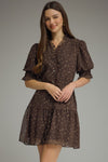 Vivienne Dotted Ruffle Dress