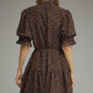 Vivienne Dotted Ruffle Dress