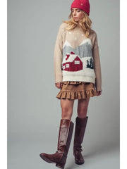 Winter Scene Knit Sweater