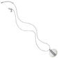 Mingle Silver Disc Necklace Length View