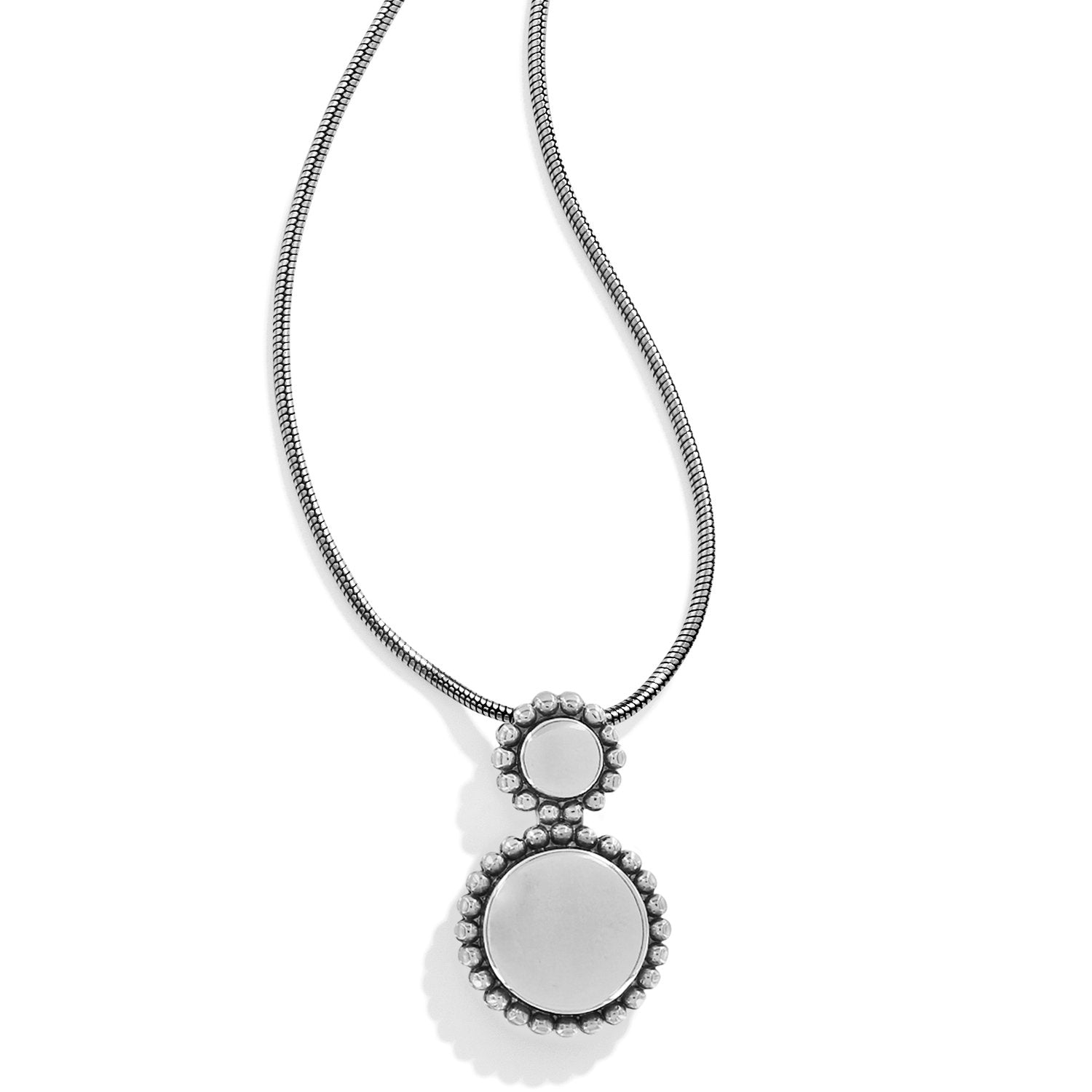 Twinkle Silver Duo Necklace