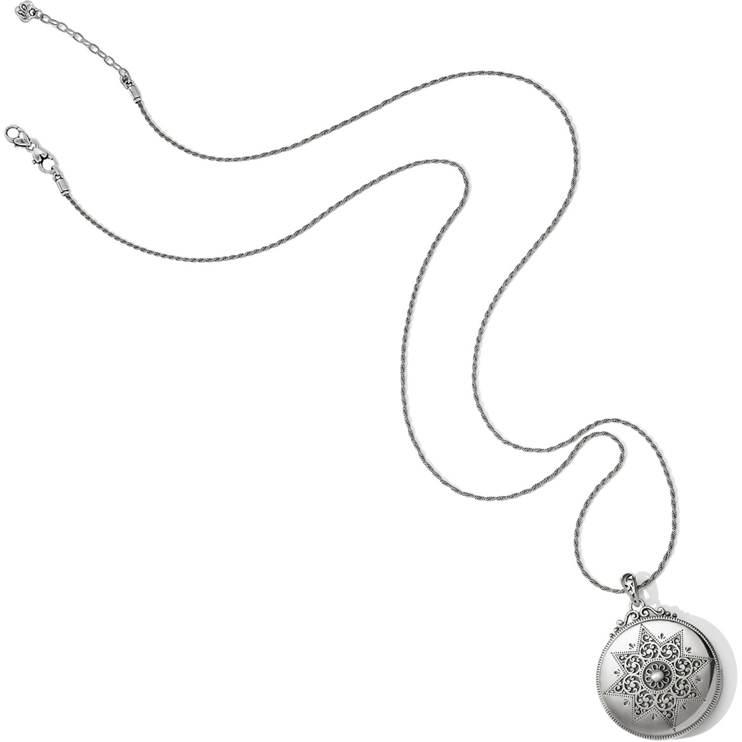 Etoile Silver Locket Necklace Chain View