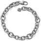 Luxe Silver Charm Link Bracelet Front View