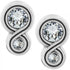Infinity Sparkle Post Earrings Front View