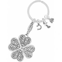 Lucky Clover Heart Key Fob Back View