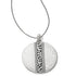 Mingle Silver Disc Necklace Front View