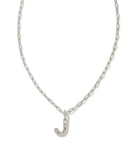 Kendra Scott Crystal Letter "J" Short Pendant Necklace.